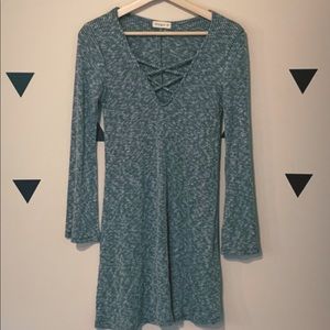 Gray Sweater Dress S